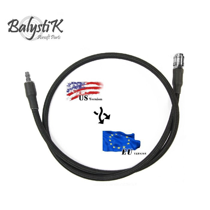 Balystik adapter EU - US 8mm black braided line