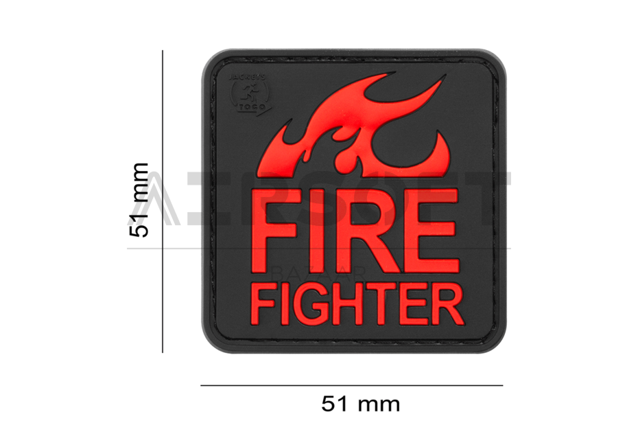 Fire Fighter Rubber Patch