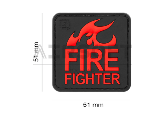 Fire Fighter Rubber Patch