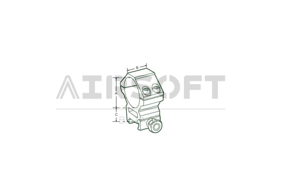 25.4mm Mount Rings Medium