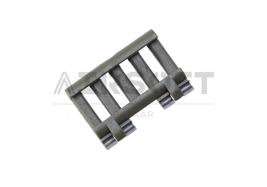 5-Slot Rail Cover with Wire Loom