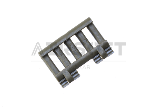 5-Slot Rail Cover with Wire Loom