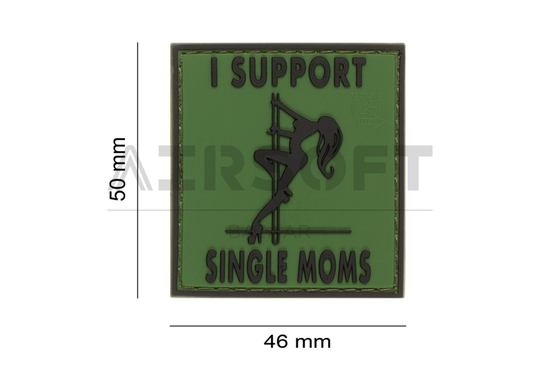 I Support Single Mums Rubber Patch