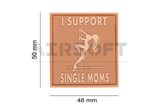 I Support Single Mums Rubber Patch