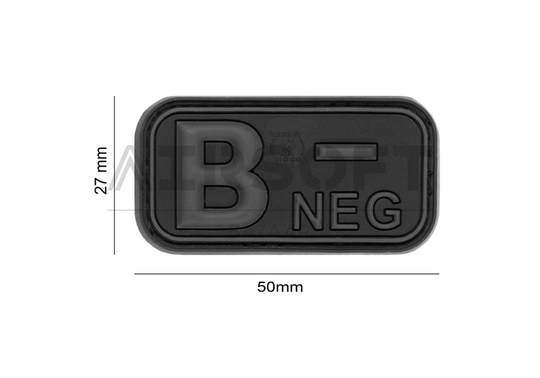 Bloodtype Rubber Patch B Neg