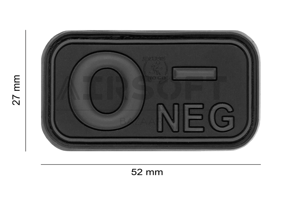 Bloodtype Rubber Patch 0 Neg
