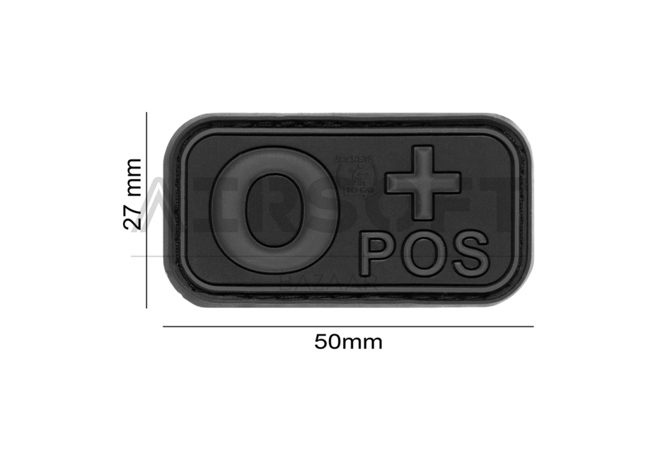Bloodtype Rubber Patch 0 Pos