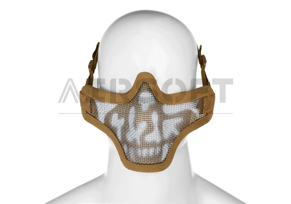 Steel Half Face Mask Death Head