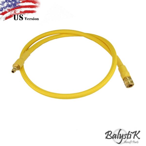 Balystik 8mm Deluxe Braided Line voor HPA regulator (US) - Geel/Donker Goud
