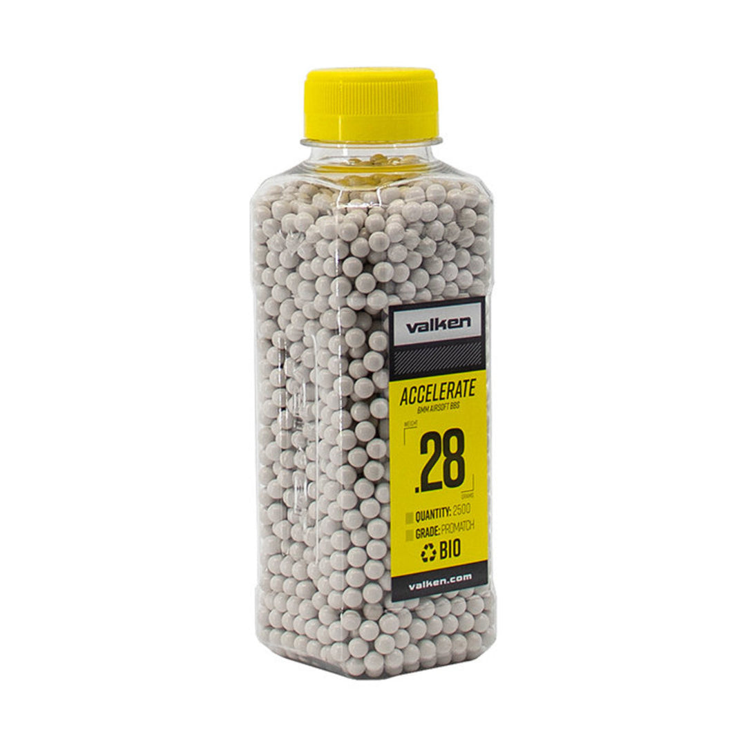 Valken Accelerate ProMatch 0.28g 2500rds Biodegradable Airsoft BBs