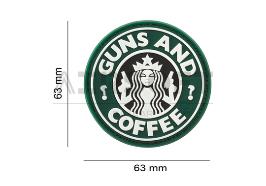 Guns and Coffee Rubber Patch