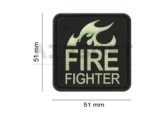 Fire Fighter Rubber Patch