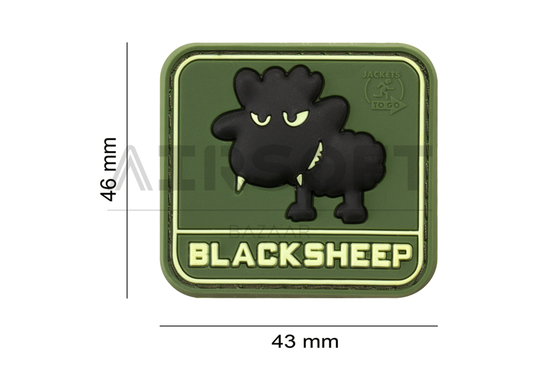 Little Black Sheep Rubber Patch