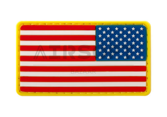 US Flag Rubber Patch Reversed