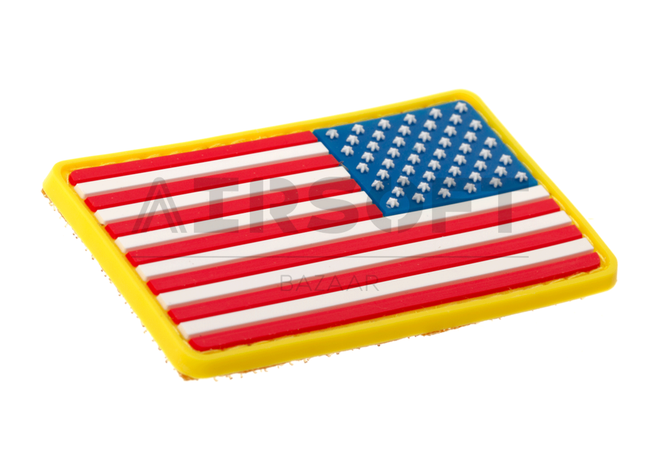 US Flag Rubber Patch Reversed