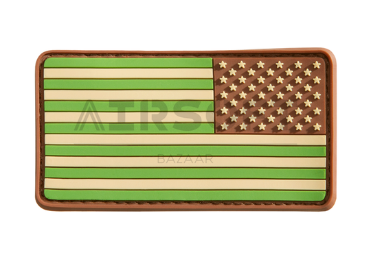 US Flag Rubber Patch Reversed