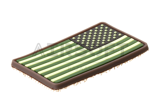 US Flag Rubber Patch Reversed