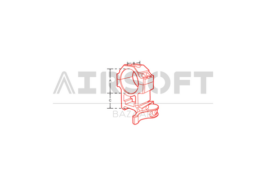 QD 25.4mm CNC Mount Rings Low