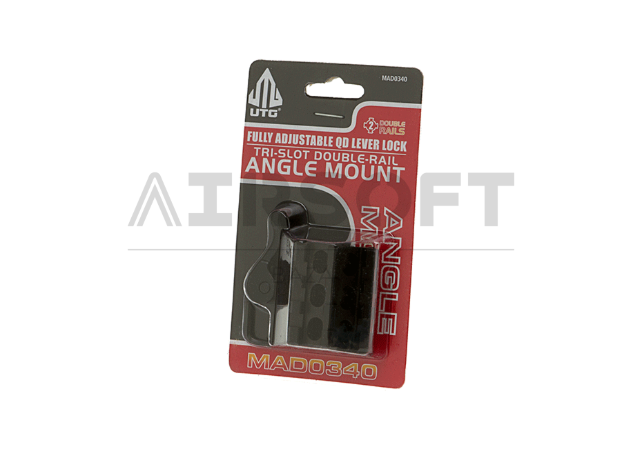 QD Angle Mount Double Rail 3-Slot