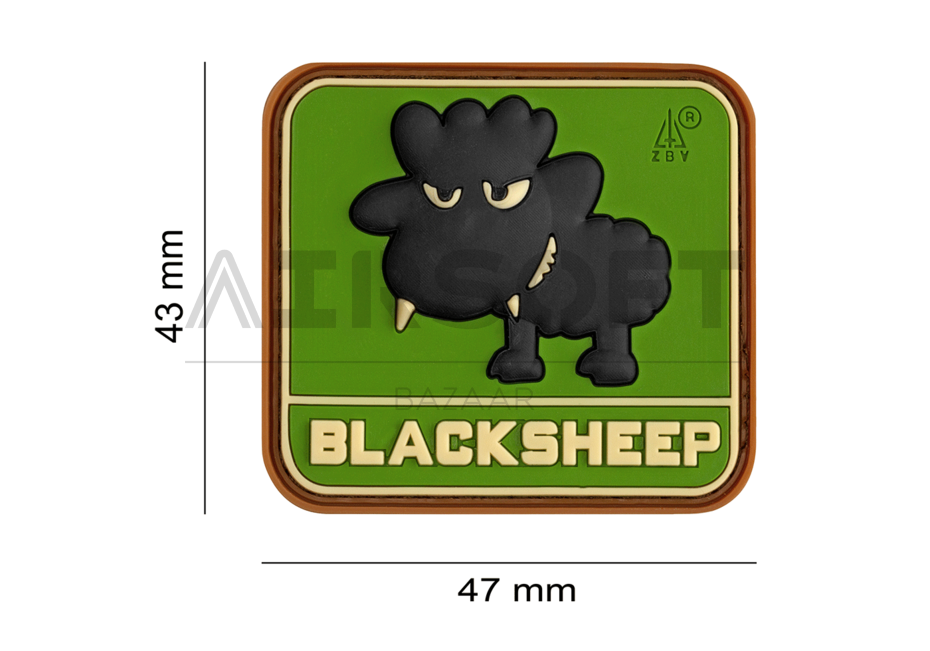 Little Black Sheep Rubber Patch