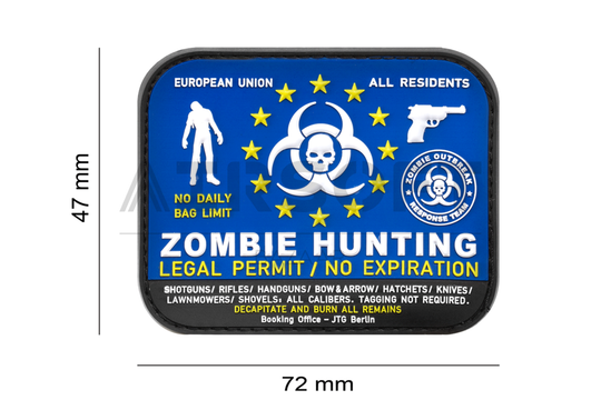 Zombie Hunter Rubber Patch