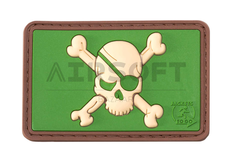 Pirate Skull Rubber Patch