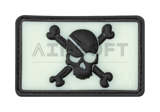 Pirate Skull Rubber Patch