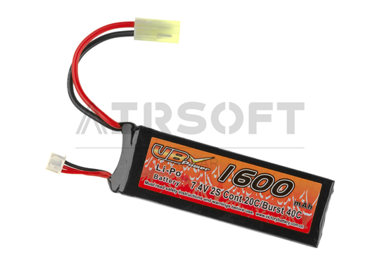 Lipo 7.4V 1600mAh 20C Mini Type