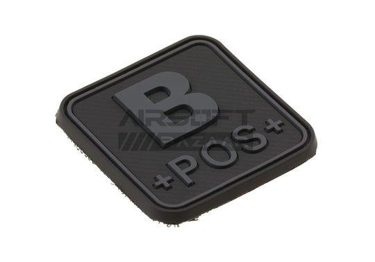 Bloodtype Square Rubber Patch B Pos