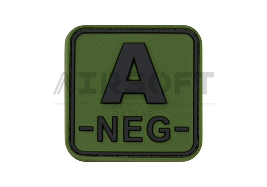 Bloodtype Square Rubber Patch A Neg