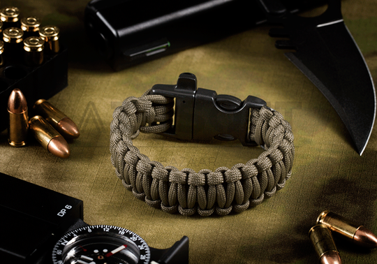 Survival Bracelet Army Green