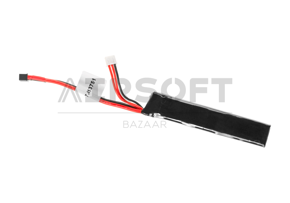 LiPo 7.4V 1100mAh 20C Stock Tube Type Mini T-Plug