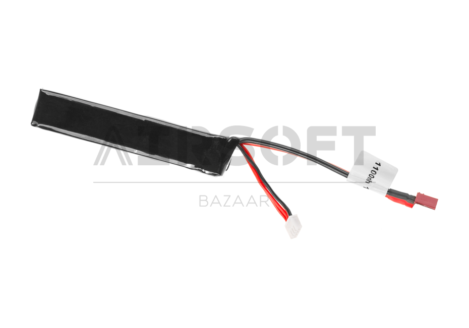 LiPo 11.1V 1100mAh 20C Stock Tube Type T-Plug