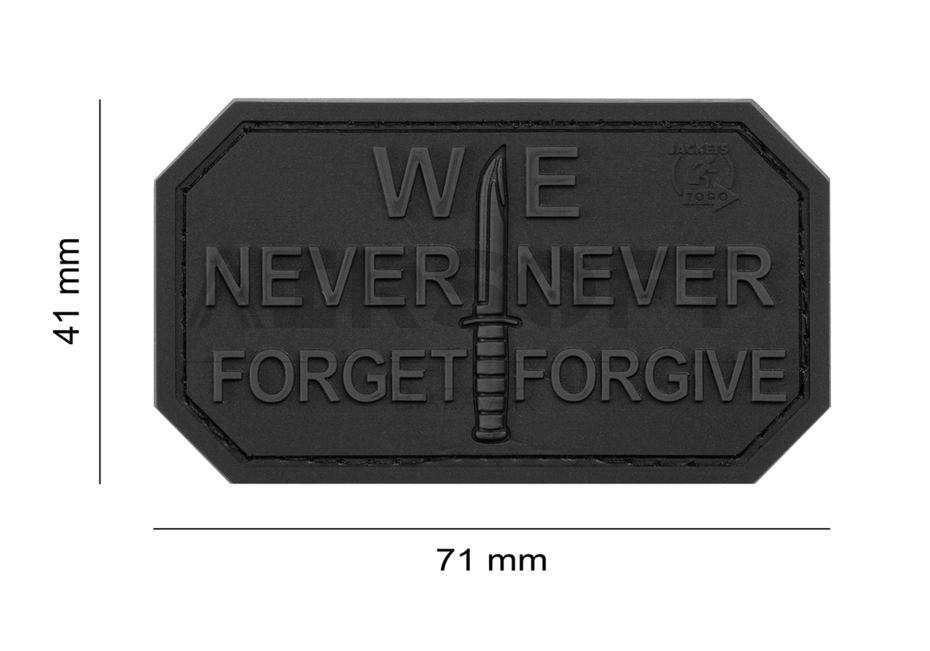 Never Forget Rubber Patch