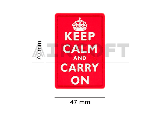 Keep Calm Rubber Patch