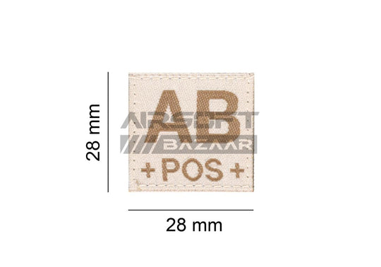 AB Pos Bloodgroup Patch