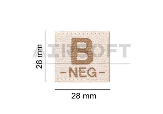 B Neg Bloodgroup Patch