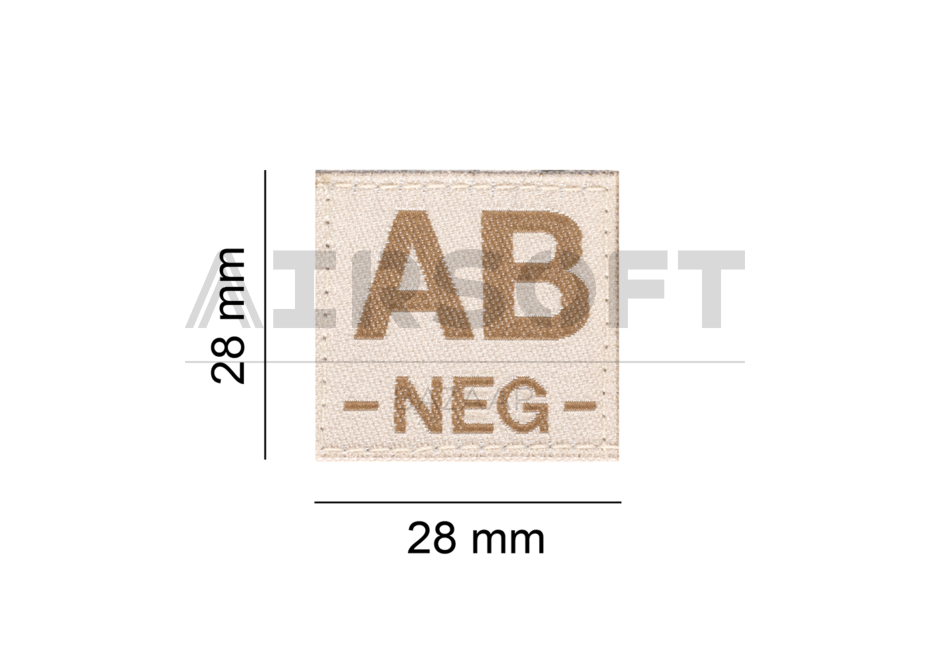 AB Neg Bloodgroup Patch