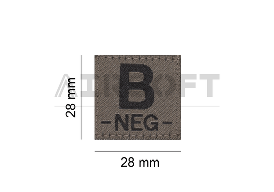 B Neg Bloodgroup Patch