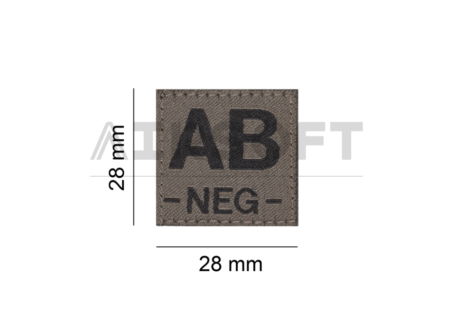 AB Neg Bloodgroup Patch