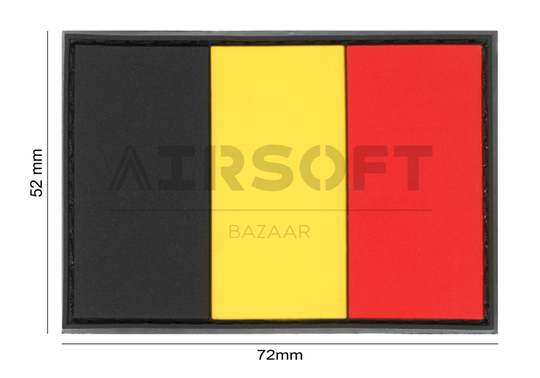 Belgium Flag Rubber Patch