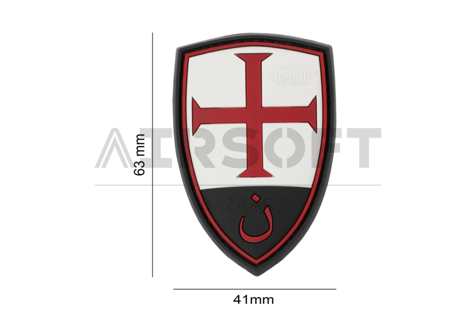 Crusader Shield Rubber Patch