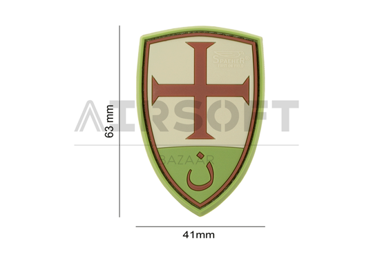 Crusader Shield Rubber Patch