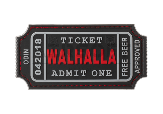 Large Walhalla Ticket Rubber Patch