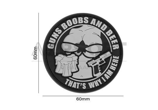 Guns Boobs and Beer Rubber Patch