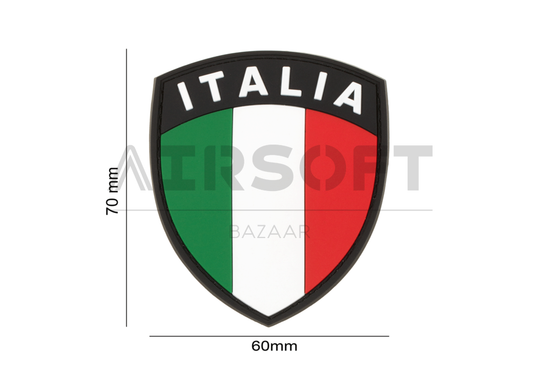 Italia Flag Rubber Patch