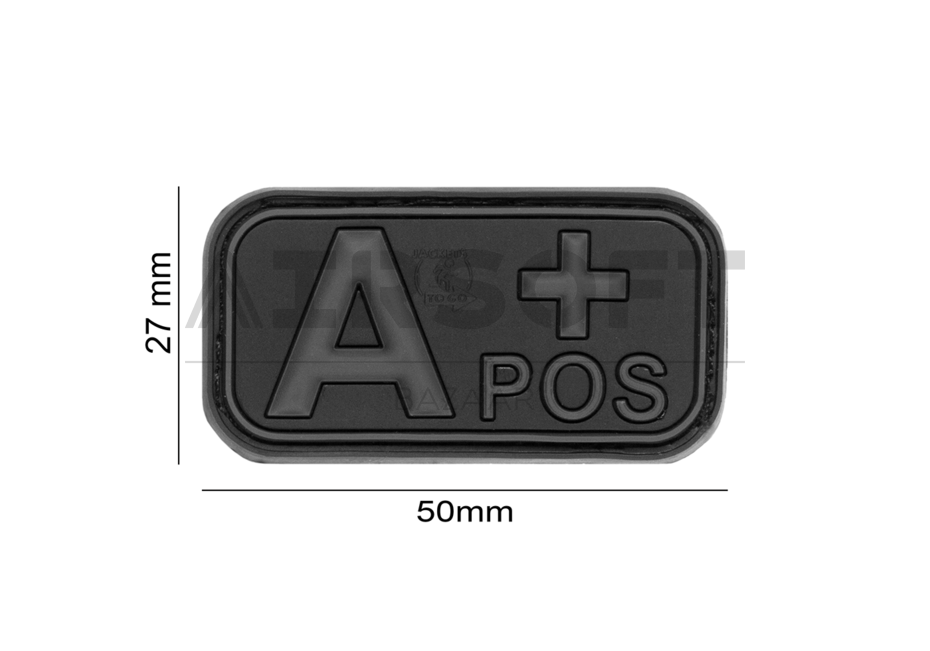 Bloodtype Rubber Patch A Pos