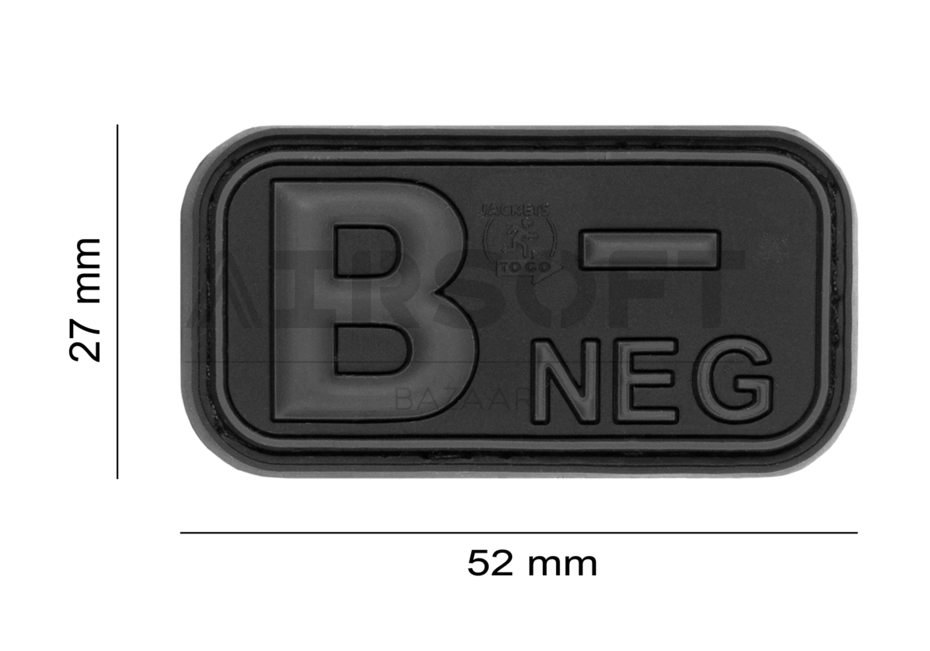 Bloodtype Rubber Patch B Neg