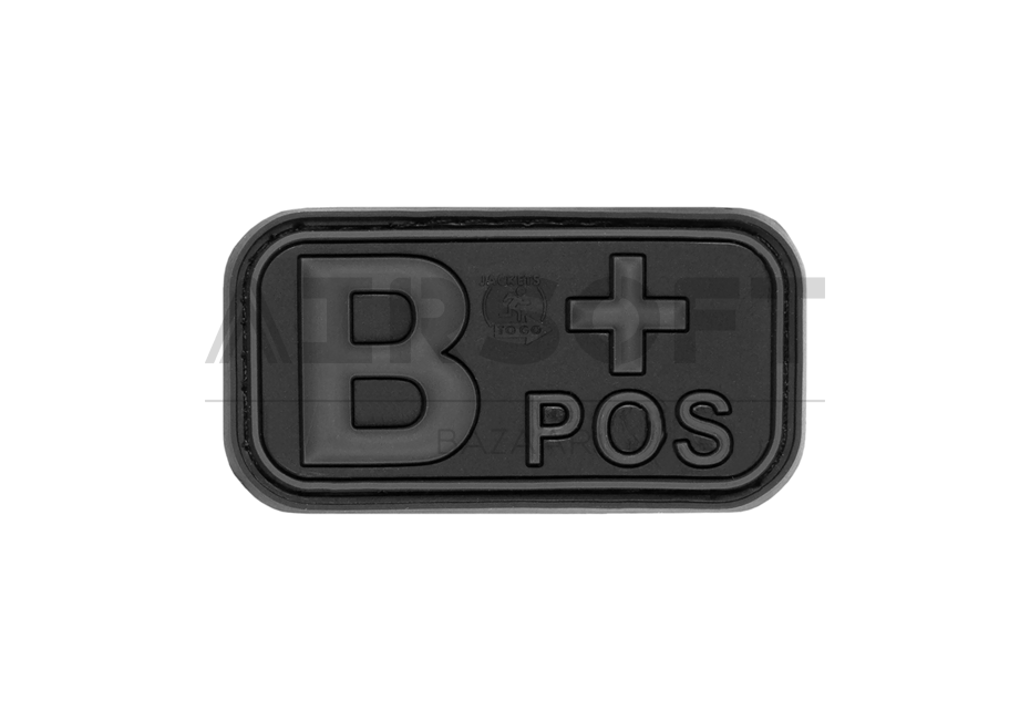 Bloodtype Rubber Patch B Pos