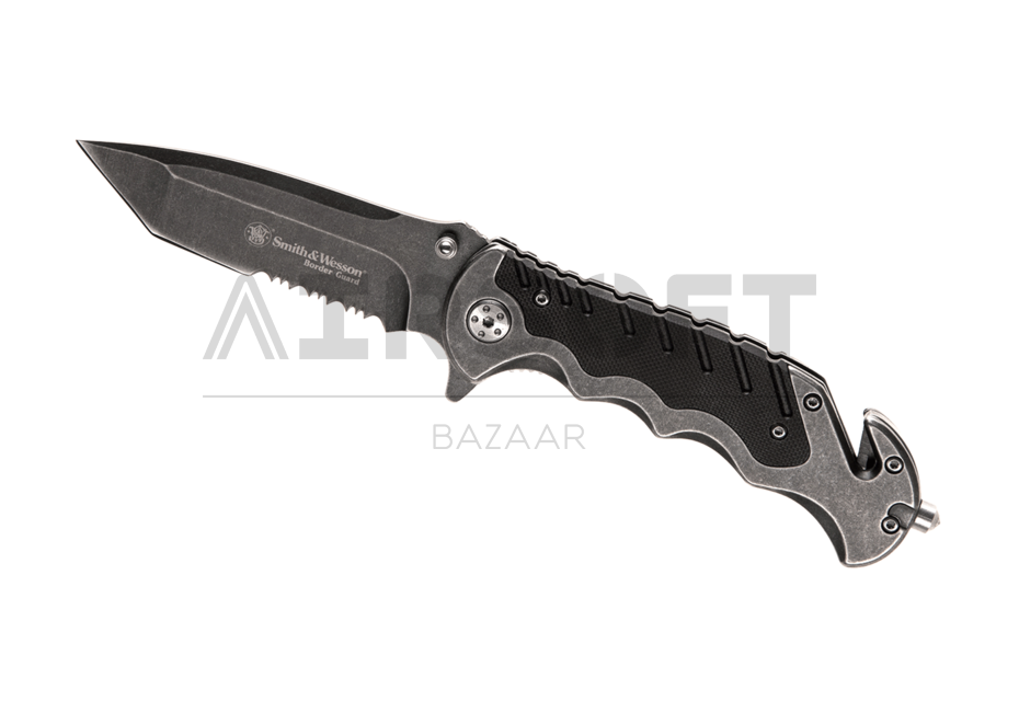 Border Guard SWBG10S Serrated Tanto Folder